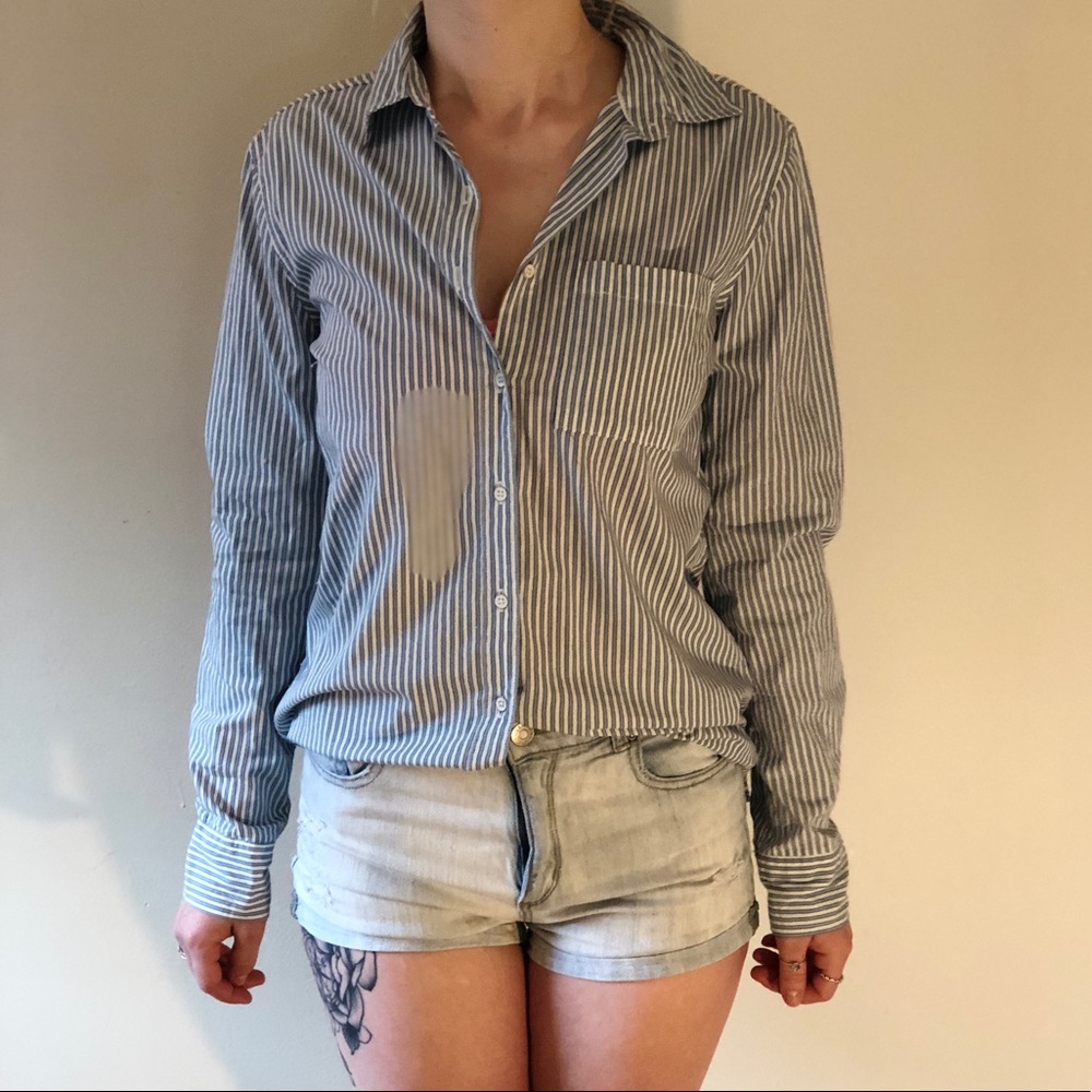 Striped button up - Picture 2 of 2